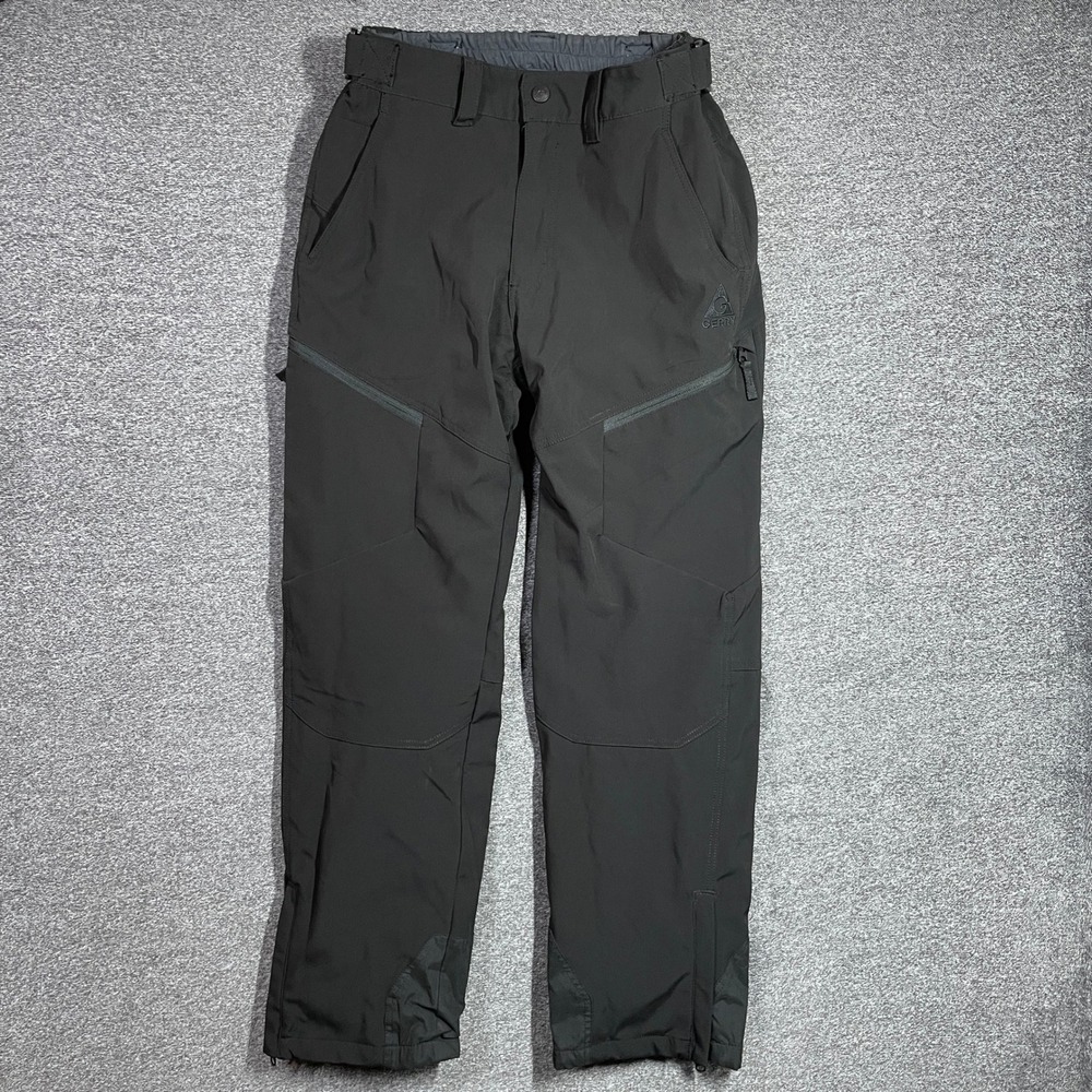 Gerry Snow Pants Mens M Black Fleece Lined Ski Snowboard